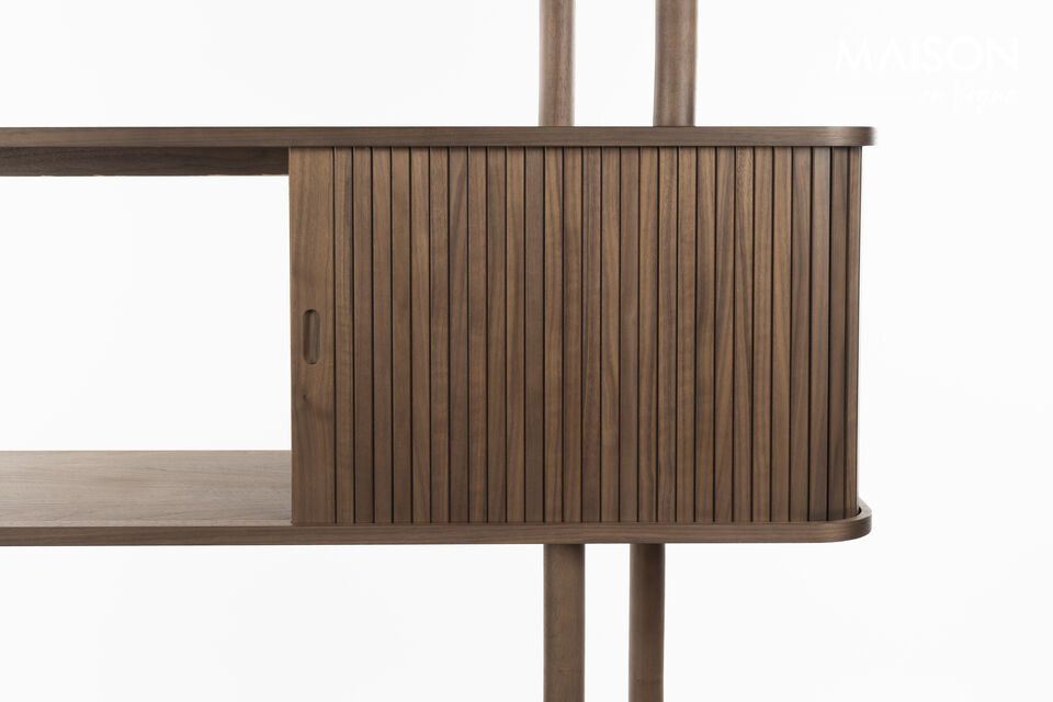 Walnut bookcase Barbier - 11