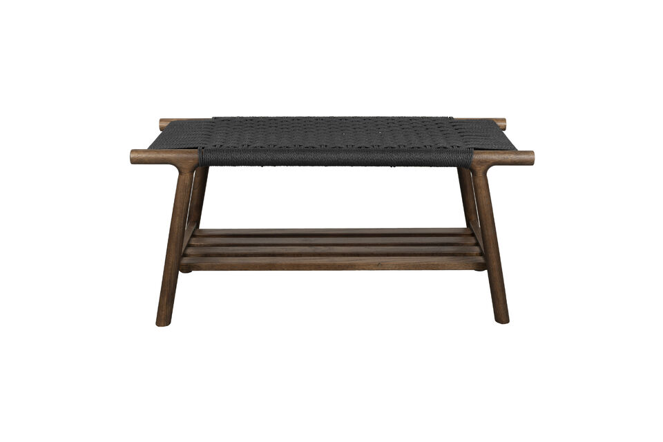 Walnut Oak Wood Bench Kintaro DutchBone