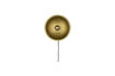 Miniatuur Wandlamp rond L van zwart ijzer Sunny 3