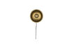 Miniatuur Wandlamp rond S van zwart ijzer Sunny 3