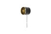 Miniatuur Wandlamp rond S van zwart ijzer Sunny 4