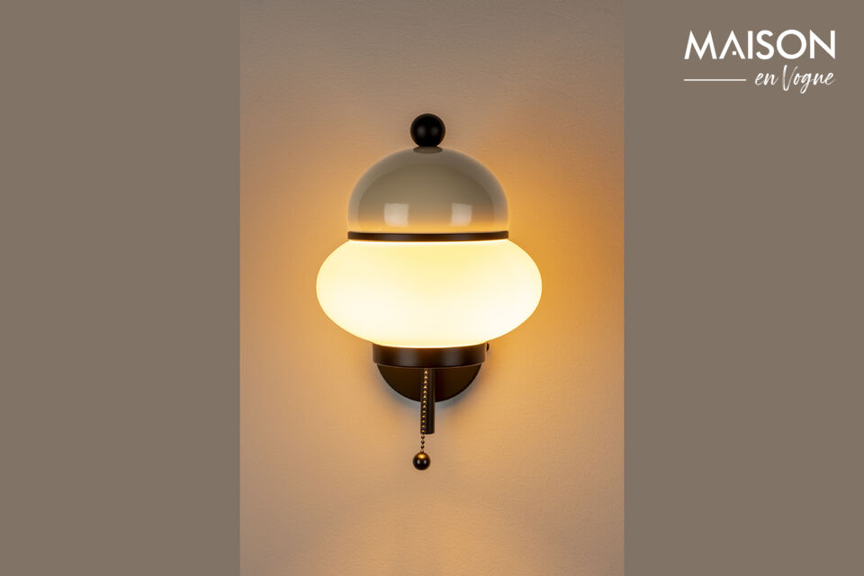 Wandlamp van beige ijzer Bumble Zuiver