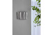 Miniatuur Wandlamp van ijzer geborsteld zilver HDFlola 2