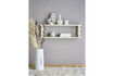Miniatuur Wandplank 80x26 cm van wit MDF Salino 2