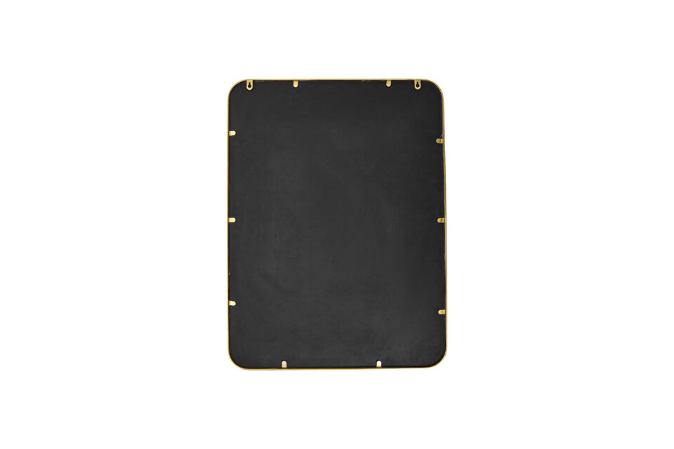 This elegant wall mirror with its stunning golden frame will transform any space into a more stylish