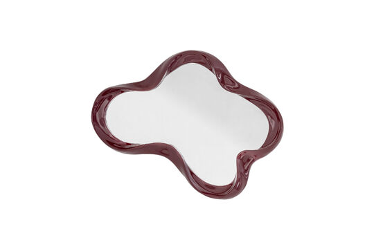 Wandspiegel van rood polyresin Violeta Productfoto