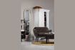 Miniature Warm green velvet armchair Rocco 1