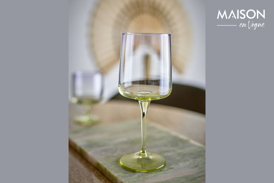 Weingläser 6er-Set aus buntem Glas Luciana - 3