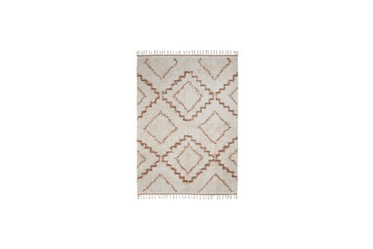 White and orange cotton carpet 200x140 cm Minis