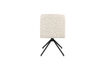 Miniature White fabric swivel chair Tyler 9