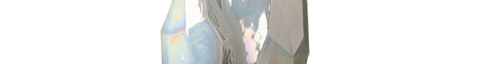 Material Details White glass vase Luster