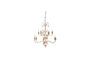 Miniature White metal chandelier Saumur Clipped