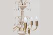 Miniature White metal chandelier Saumur 3