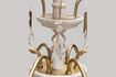 Miniature White metal chandelier Saumur 4