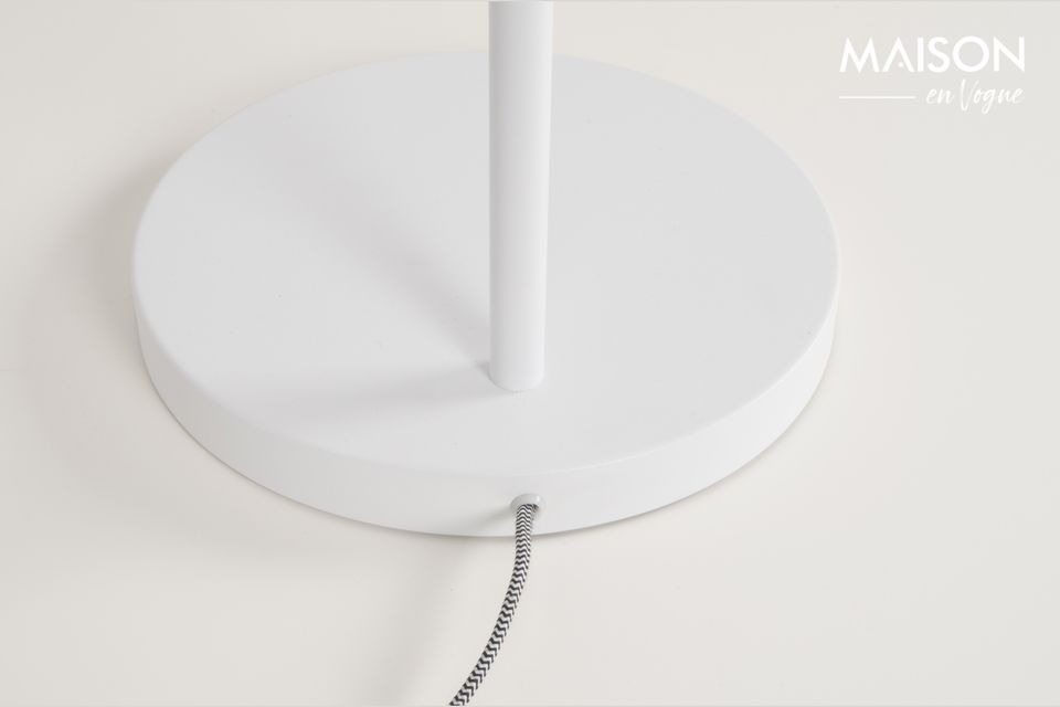 White metal floor lamp Buckle Head - 9