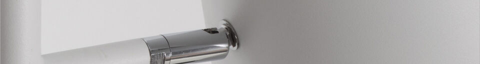 Material Details White metal floor lamp Buckle Head
