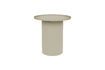 Miniature White metal round side table Sverre 1