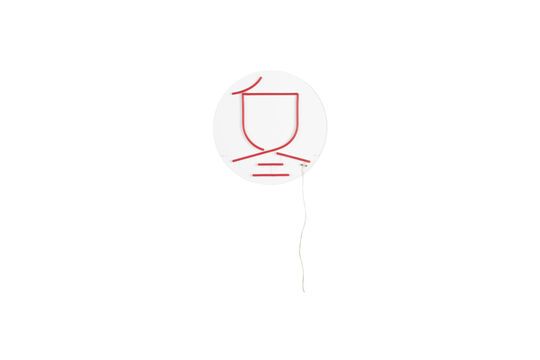 White neon acrylic wall light Sya Winter