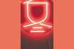 Miniature White neon acrylic wall light Sya Winter 2
