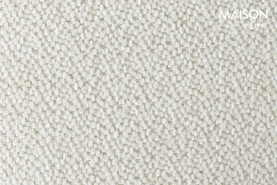 Discover modern comfort with the Yuki white polyester armchair