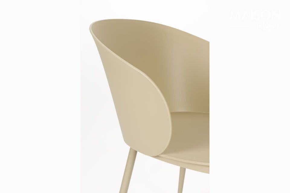White Plastic Chair Gigi - 9