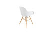 Miniature White polypropylene and wood armchair Albert Kuip 15