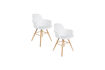Miniature White polypropylene and wood armchair Albert Kuip 17