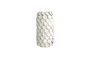 Miniature White stoneware vase Dot Clipped