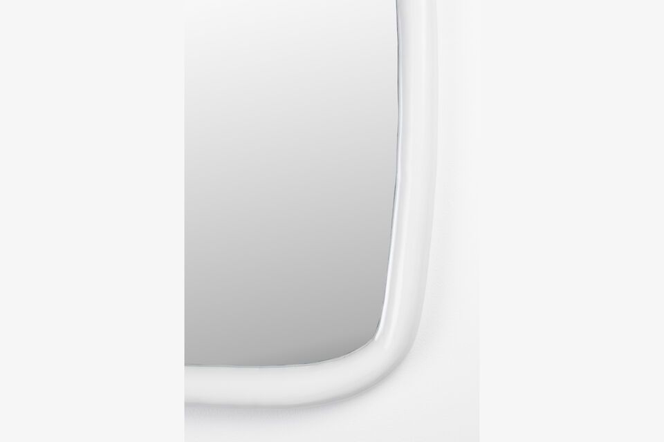 White wooden mirror Looks - 12