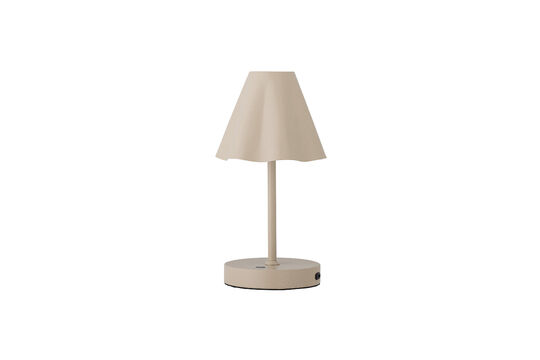 Schauen Sie die Produktbeschreibung an wiederaufladbare tragbare Lampe aus beigem Metall Lianna Wiederaufladbare tragbare Lampe aus beigem Metall Lianna