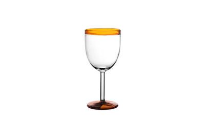 Wine glass in amber glass Tarifa