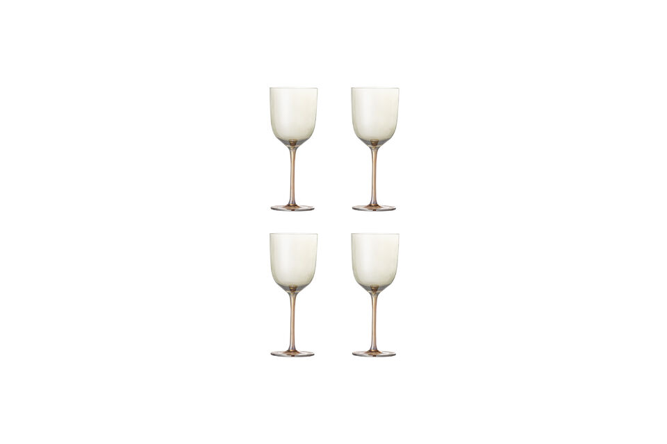 Wine glasses set of 4 bronze glass Aston Bloomingville