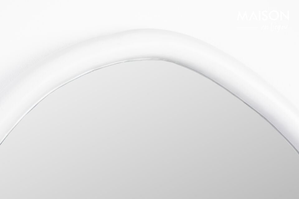 Witte houten spiegel Looks - 9