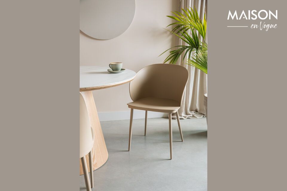 Witte kunststof stoel Gigi White Label