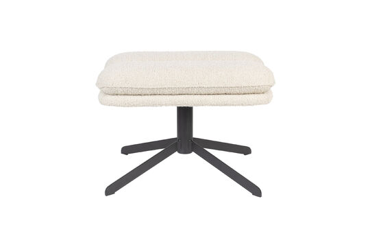 Witte stoffen hocker Tyler Productfoto