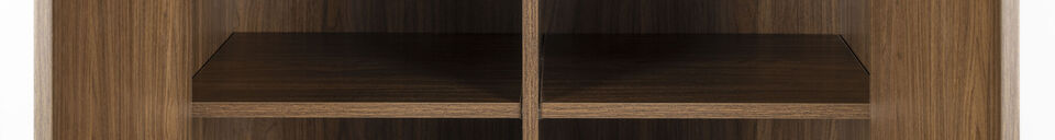 Material Details Wood cabinet in walnut Almira