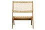 Miniature Wooden folding chair beige Lois Clipped