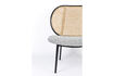 Miniature Wooden living room armchair with gray Spike fabric 25