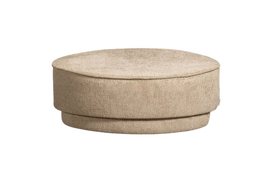 XL Chenille Pouf Natural Melange PEARL Clipped
