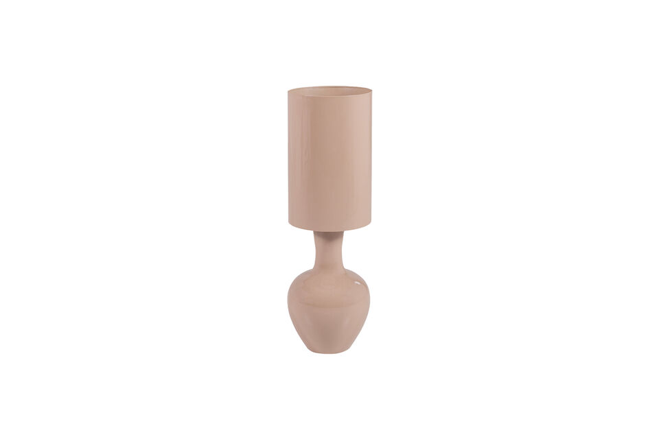 XL metal light pink table lamp Loa Woood