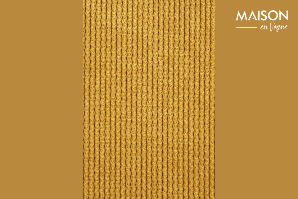 Elegance and functionality in a vibrant yellow armchair.