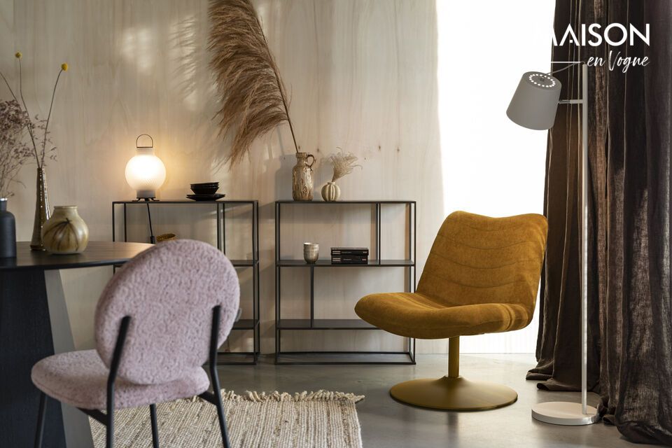 Discover the luminous charm and functional elegance of the Bubba armchair