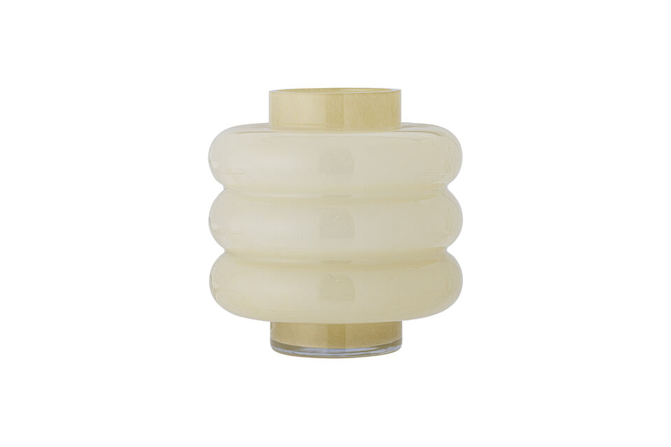 Yellow glass vase Sahara Bloomingville