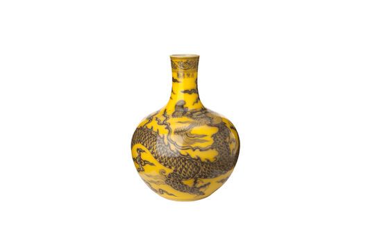 Yellow porcelain vase h44cm Dragon ball