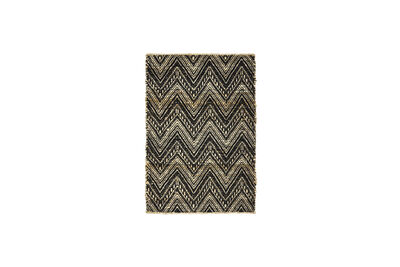 Zerbino 60x90 cm Juta e Cotone Naturale/Nero HDMonta