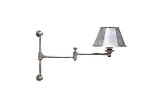 Zie de productbeschrijving zilverkleurige messing wandlamp Bibliotheek Zilverkleurige messing wandlamp Bibliotheek