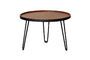 Miniatuur Zwart bruin teak salontafel Productfoto