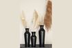 Miniatuur Zwart stalen vaas 49 cm Dunja 4