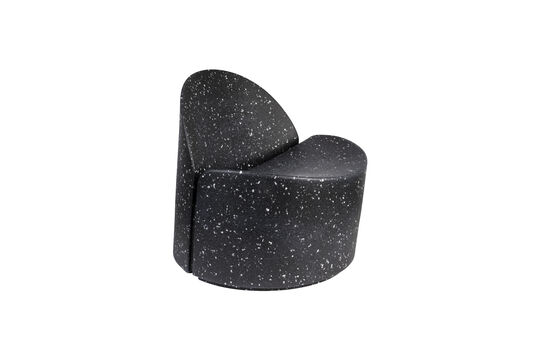 Zie de productbeschrijving zwarte fauteuil van gerecycled plastic Bloom Zwarte fauteuil van gerecycled plastic Bloom