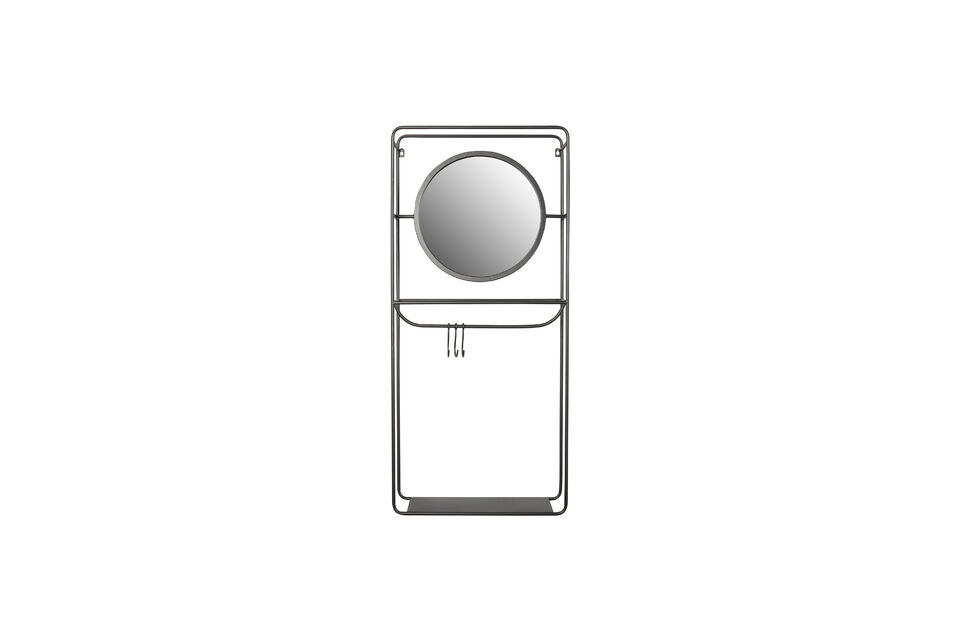 Zwarte stalen spiegel Duco White Label